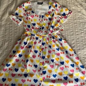 Modcloth x Hello Kitty Gift You My Heart Swing Dress NWT